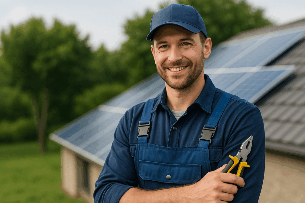 Servicemitarbeiter von Brücken Energie und HTM Solar aus Euskirchen